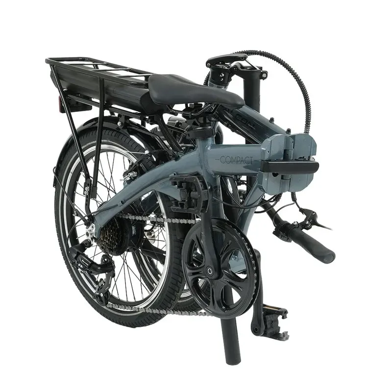 Falcon Compact Electric Folding Bike in Grey-2