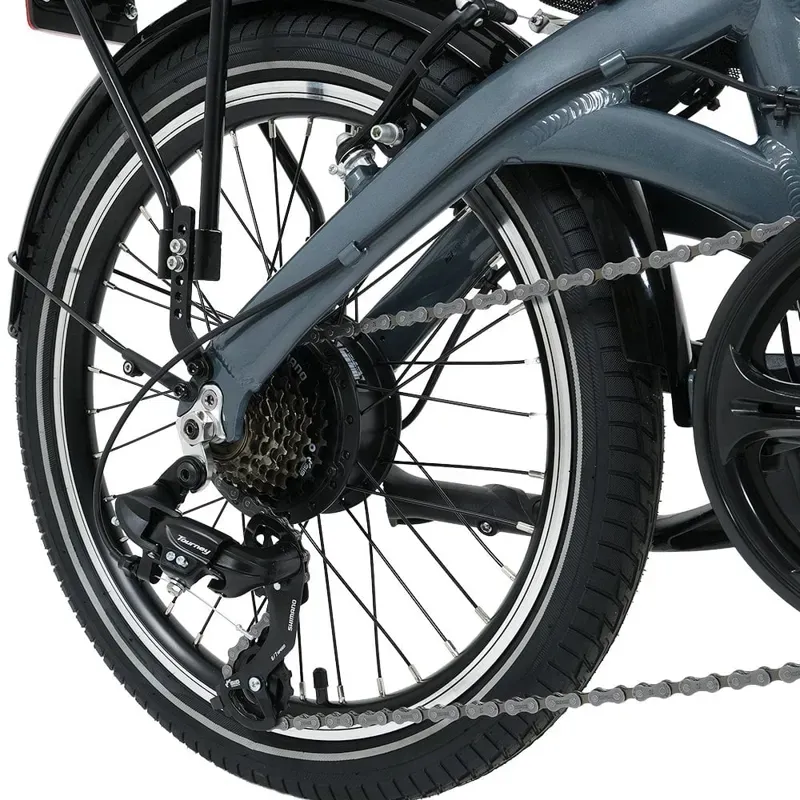 Falcon Compact Electric Folding Bike in Grey-5