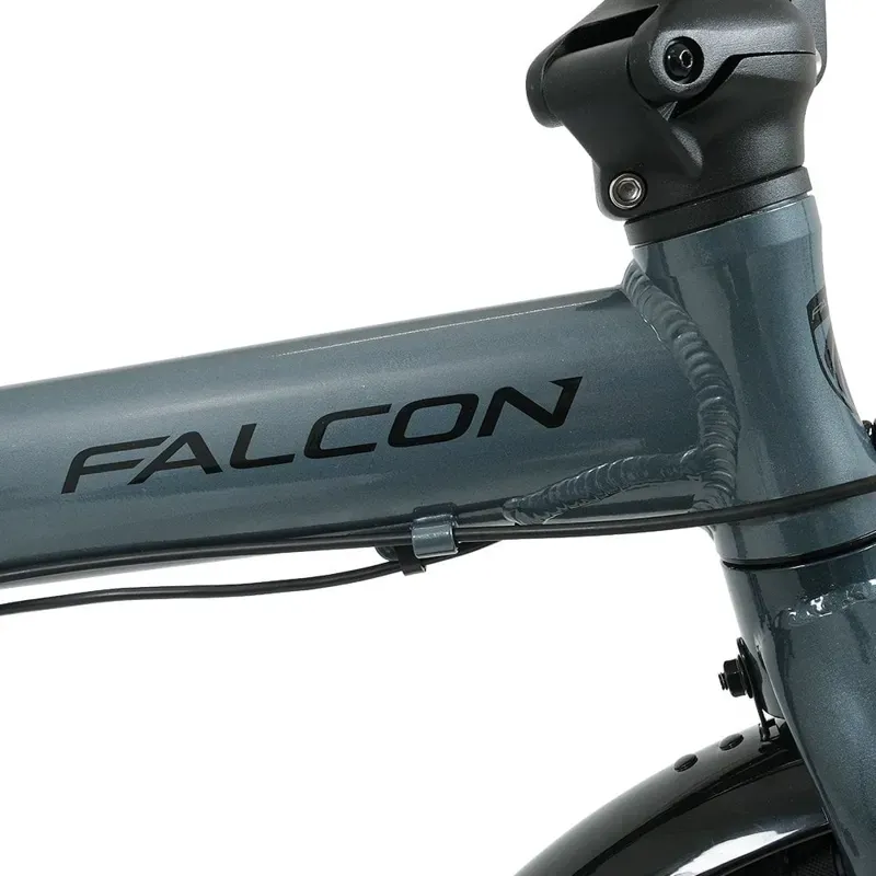 Falcon Compact Electric Folding Bike in Grey-9