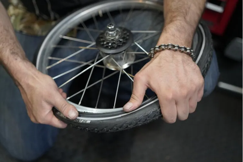 Repairing a bicycle puncture