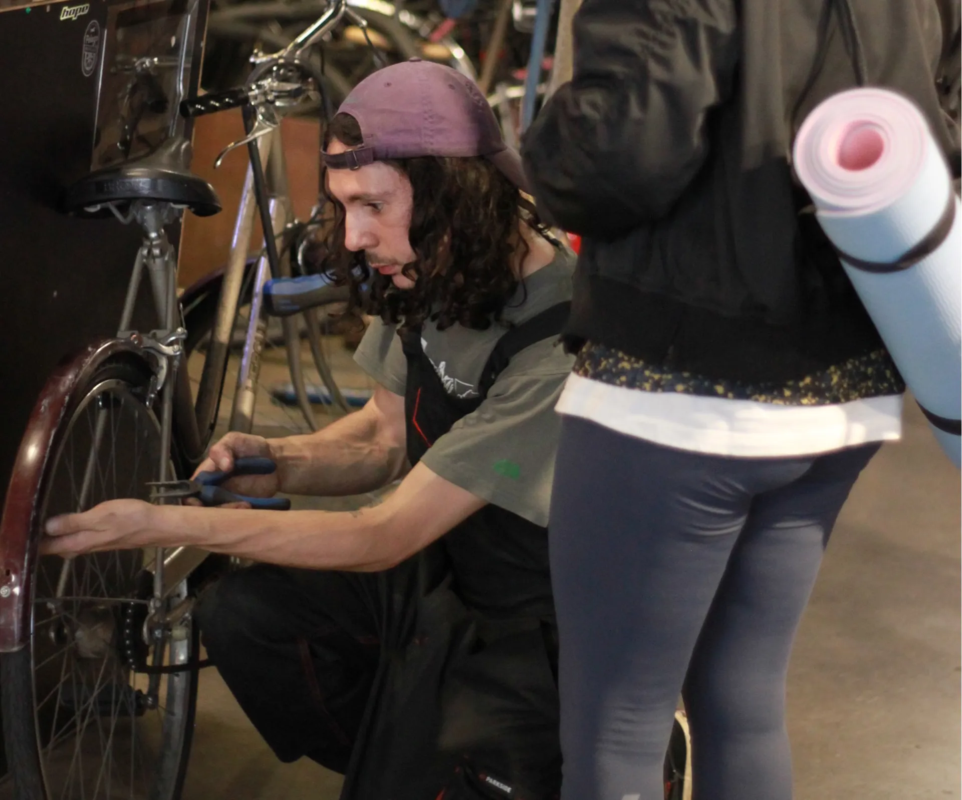 Mechanic Helping Customer