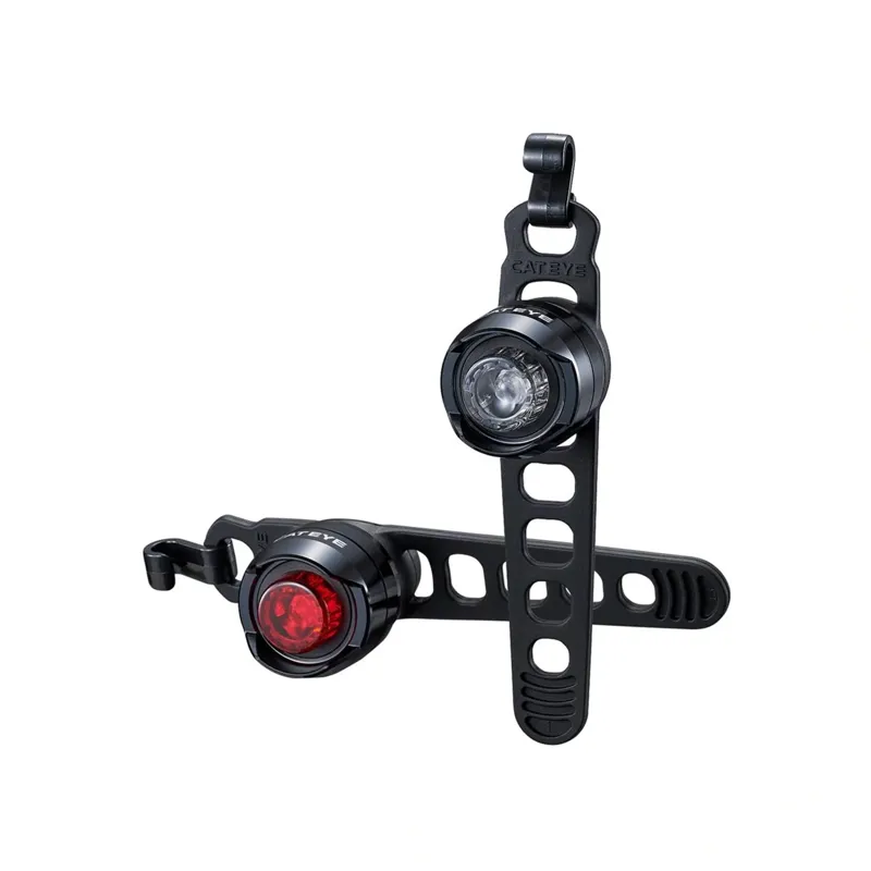Cateye Orb Set Front and Rear Light in Black