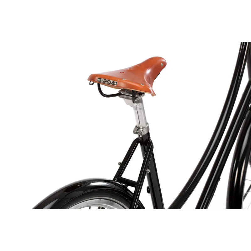 Pelago Bordeaux 7 Speed Hybrid Bike With Dynamo Lights in Black-1